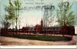 Union Depot Ogden Utah Postcard - $10.00