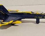 BLUE ANGELS F-18 HORNET FIGHTER JET Diecast Airplane 6&quot; - £10.03 GBP