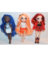 Rainbow High Dolls Orange Blue Red Hair outfits rooted lashes - £23.37 GBP