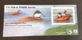 U.S. 2015 Federal Duck Stamp RW82a Ruddy Duck $25 Mint NH - €39,35 EUR