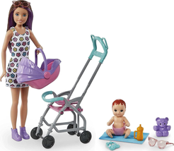 Skipper Babysitters Inc. Playset with Skipper Babysitter Doll (Brunette), Stroll - £14.08 GBP