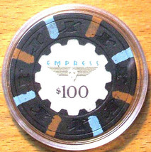 (1) $100. Empress Casino Chip - Joliet, Illinois - Primary Chip - £39.29 GBP