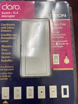 LUTRON CA-1PSH-WH White Light Switch Single Pole 15A  OLD INVENTORY - $6.25