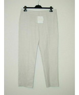 NWT CHLOE Beige Cotton Linen Slim Cropped Pants 42/10 - $116.39