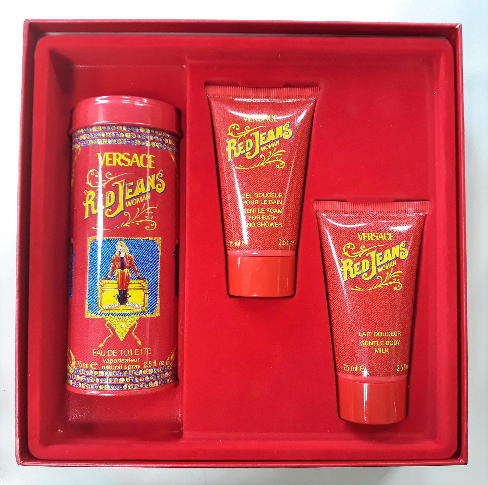 Red Jeans 2.5oz. 3pc Women Gift Sets by Gianni Versace - £22.95 GBP