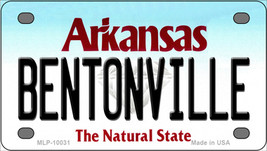 Bentonville Arkansas Novelty Mini Metal License Plate Tag - £11.97 GBP