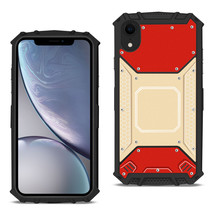[Pack Of 2] Apple Iphone Xr Metallic Front Cover Case In Red And Gold - £24.55 GBP