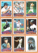 1985 1986 Topps Detroit Tigers Team Lot Kirk Gibson Lance Parrish Alan Trammell - £1.96 GBP