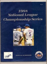 1988 NLCS Game program Los Angeles Dodgers @ New York Mets Championship - £34.00 GBP