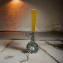 VTG Bonny Ice Cream Scoop Stainless Metal Yellow Plastic Handle MCM - $12.87