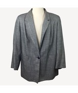 Fairfax &amp; Kent Women&#39;s Suit Coat Blazer Gray Heather Button Pockets Work... - £39.31 GBP