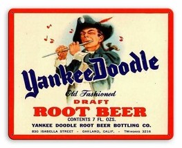 Yankee Doodle Old Fashioned Draft Root Beer Metal Sign 15 inches by 12 inches - £23.94 GBP
