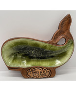 Treasure Craft Whale Ashtray Stars Hall Of Fame Souvenir 1960s Green Org... - £17.65 GBP