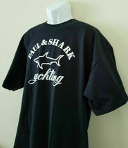  &quot;Paul &amp; Shark Yachting&quot; Print 100% Cotton T-Shirt by Gildan Sz-2XL Black - £31.36 GBP
