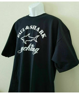  &quot;Paul &amp; Shark Yachting&quot; Print 100% Cotton T-Shirt by Gildan Sz-2XL Black - £32.02 GBP