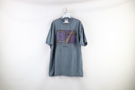 Vintage 90s Mens XL Faded Spell Out Jesus Christian Cross Short Sleeve T-Shirt - £55.35 GBP