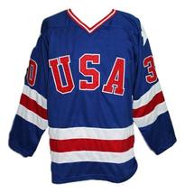 Any Name Number Team USA Retro Hockey Jersey New Blue Craig Any Size image 4