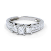 14k White Gold Ladies Cathedral Diamond Unity Ring Beautiful Gift for Her - $566.66