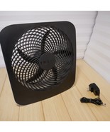 O2 COOL Treva 10 inch Portable Fan USB Port- can use 6 D Batteries or AC... - $32.01 CAD