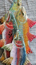 2021, Stringer of 4  /// 2 Brook Trout &amp; 2 Rainbow, Varies Sizes 14- 10 ... - $108.90