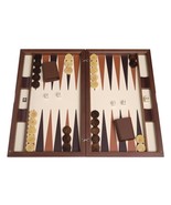 Open Box! Dal Negro Wood/Eco Leather Backgammon Set - Large - Cambridge - $340.44 CAD