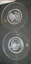 VAL ST LAMBERT ETCHINGS OF REMBRANDT &amp; PP RUBENS  CENTERPIECE - $53.75 CAD