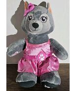 Plush Build A Bear Great Wolf Lodge Violet 12" With Pink Metallic Dress - $367.03 MXN Plush Build A Bear Great Wolf Lodge Violet 12" With Pink Metallic Dress - $367.03 MXN