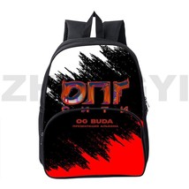 Hot Og Buda Russia Rapper School Backpack for College Students 12/16 Inch Funny  - £81.69 GBP