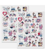 Peanuts Snoopy Charlie Brown Patriotic Stickers 2 Pack - $12.86