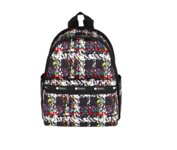 LeSportsac Running Weave Basic Backpack Festive Confetti Style Abstract Plaid - $99.99