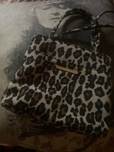 NINE WEST  Wild Leopard Baby Doll Handbag - $16.83