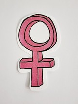 Simple Cartoon Female Sign Multicolor Feminism Theme Sticker Decal Embellishment - £1.74 GBP