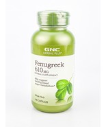 GNC Herbal Plus Fenugreek 610mg 100 Capsules BB3/2026 or Later Blood Sug... - €11,84 EUR
