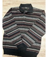 Vintage Fair Isle Cambridge Classics Sweater Wool Blend Collared Men&#39;s M... - $29.65