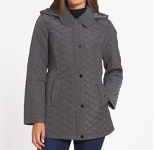 Jones New York Women&#39;s Winter Outerwear Wash Quilted Hooded Coat jacket plus 3X - $168.29