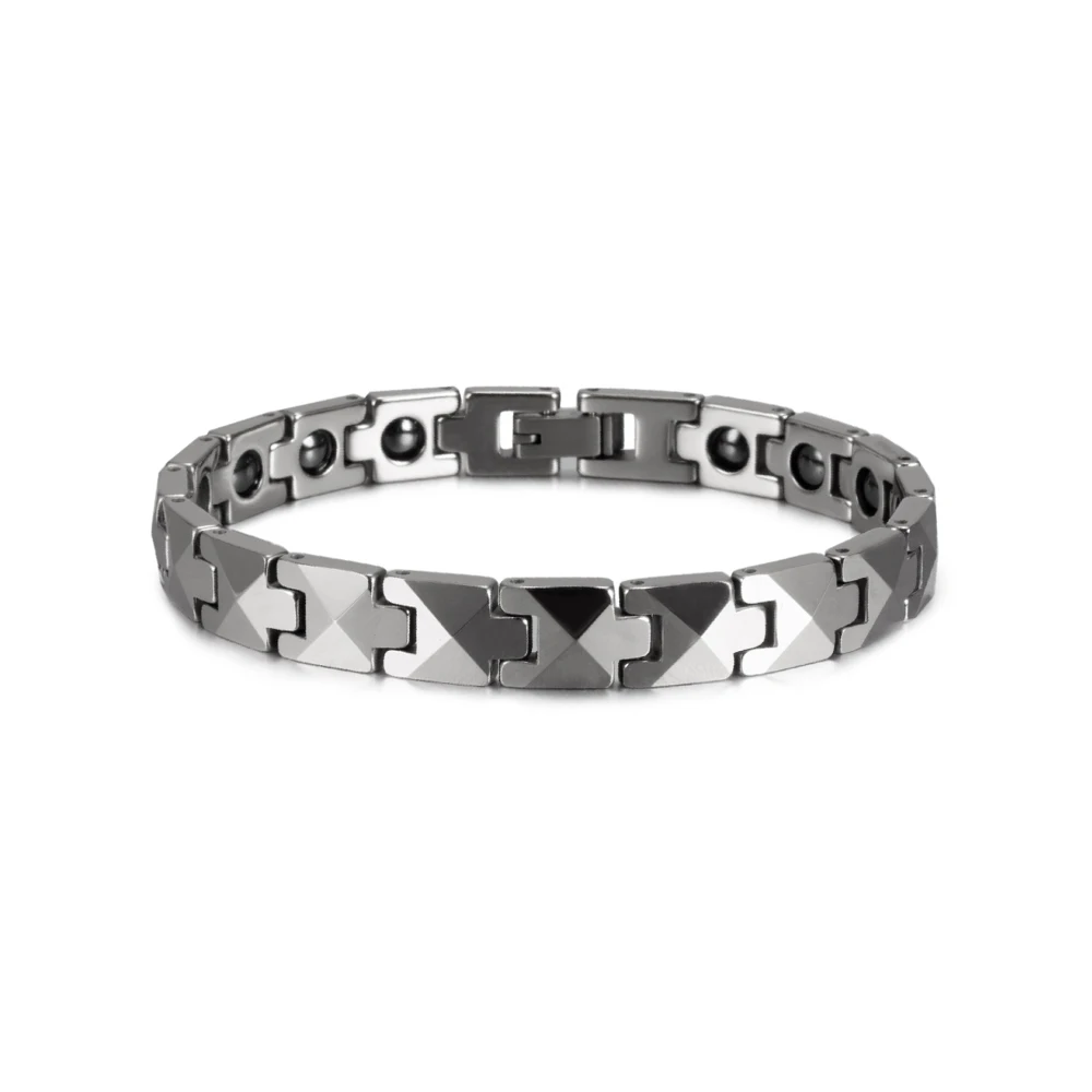 Arrow Scratch-proof Tungsten Bracelet Men Magnetic Hematite Couple Tungsten Carb - £39.84 GBP