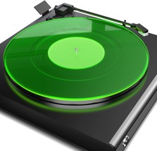 Turntable Platter Slipmat: Greenlit Vinyl Platter Slipmat For, Made Of Acrylic. - £28.62 GBP