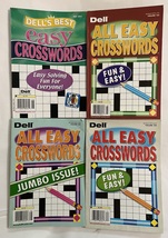 Lot (4) All Easy Crosswords Puzzles Puzzle Books 2021 2022 - £16.48 GBP