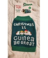 Merry &amp; Bright Ugly Holiday Sweater Costume for Small Animal Guinea Pig - £9.65 GBP