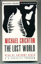 &quot;THE LOST WORLD&quot; by Michael Crichton Cassette Audiobook Lightly Used - £9.59 GBP