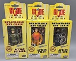 1998 GI Joe Detachable Key Chains Set of 3 Figures Soldier Pilot Sailor - $24.18