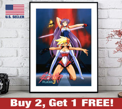 Dirty Pair Flash Poster 18&quot; x 24&quot; Print Anime Wall Art Decor Kei Yuri 1 - £10.61 GBP