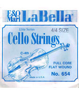 La Bella Cello 4/4 Size C-4th String Full Core Flat Wound (654 4/4) - £17.20 GBP