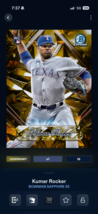 [DIGITAL CARD] TOPPS BUNT Kumar Rocker - Gold Sapphire Selections /50 Le... - $5.93