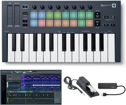 Novation Flkey Mini 25-Key Midi Keyboard Controller For Fl Studio, 4 Items - £223.56 GBP