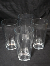 CIRCLEWARE 6&quot; Flat Tumblers Iced Tea Beverage Glass THEORY Pattern - Set... - $649.10 MXN