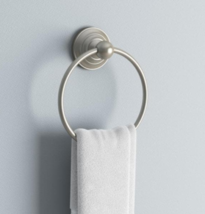 Delta Starmount Towel Ring in SpotShield Brushed Nickel. - $20.00