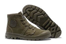 Army green Sneakers Comfortable High Quality Ankle Boots New Colors Lace Up Canv - £106.75 GBP