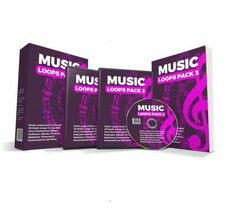 25 Royalty-Free Music Loops Pack 3 - with Resell Rights - $7.00