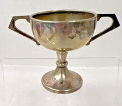 Antique EPNS Miniature Trophy Loving Cup with Deco Handles 2 5/8 inches ... - $715.43 MXN